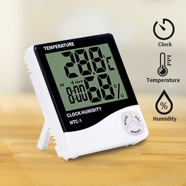 24-hour Memory Digital Hygrometer & Indoor Thermometer - Pre