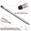 Works PRO Stylus for Google Pixel 6a High Accuracy Sensitive in Compact Form for Touch Screens [3 Pack-Silver]