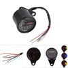 Anauto 12V Universal LED Backlight Motorcycle Odometer Speedometer Gauge K/MH Single Indicator (Black)