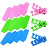 RuiChy 24 Pcs Toe Separators for Pedicure, 3 Colors 12 Pairs Soft Toe Stretcher Toe Spacers Finger Dividers Sponge Toe Cushion for Manicure Art Salon Toe Separators