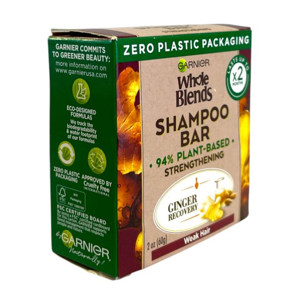 Garnier Whole Blends Shampoo Bar For Weak Hair (60g/2oz/Ginger Recovery)As Seen