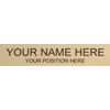 New Custom name BLUE Interchangeable Desk Name Plate Engraved in white 2 x 8