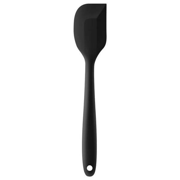 Silicone Spatula, Spatulas for Cooking 450°F Heat Resistant Non-Stick Rubber Spatulas One Piece Seamless Design for Cooking, Baking and Mixing, Dishwasher Safe (Black)