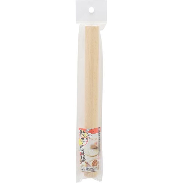 TAKAGI Dumpling Rolling Pin, Long, 8.9 inches (22.5 cm), For Making Skin of Dumplings and Small Baskets, Natural Wood, Rolling Pin, Pasta