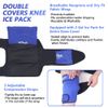Hilph Knee Ice Pack Wrap, Reusable Ice Pack for Knee Replacement Surgery Hot Cold Therapy Gel Cold Pack Around Entire Knee for Pain Relief, Arthritis, ACL, Swelling, Meniscus Tear