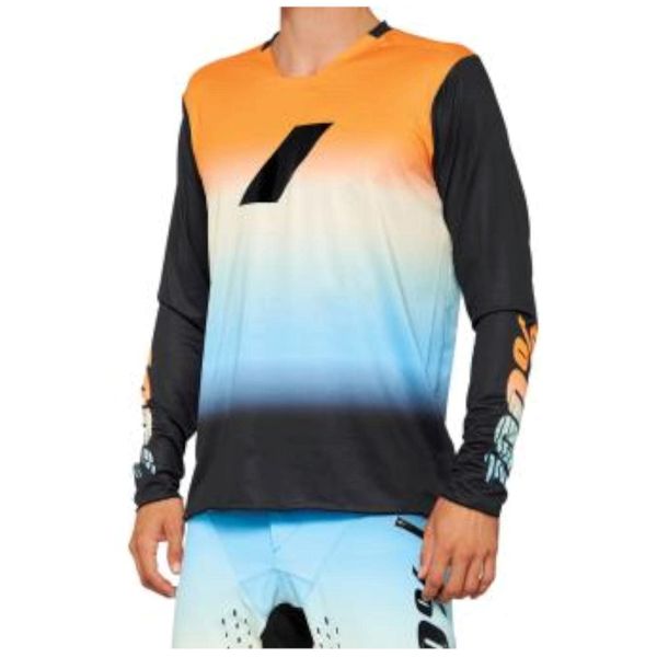100% R-Core X Long Sleeve Limited Edition Jersey Sunset M