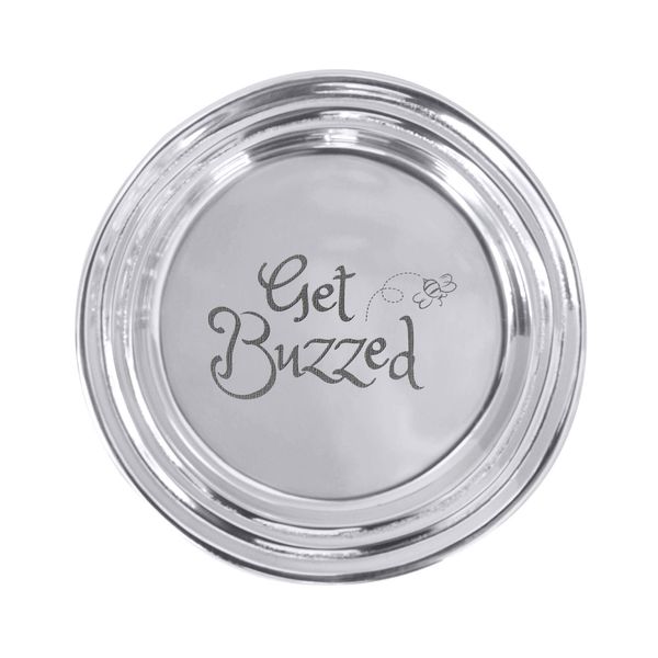 MARIPOSA Wine Plate, Silver