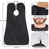 Beard Bib Trimmer Catcher, Stocking Stuffers Christmas Gifts for Men, Beard Hair Catcher for Sink, Waterproof Non-Stick Beard Cape with 4 Suction Cups, One Size Fits All, Grooming Accessories(Black)