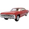 KiNSMART 1/43 1967 Chevrolet Impala Pull Back Mini Car (Red)