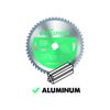 Evolution Power Tools 180BLADEAL Aluminium Carbide-Tipped Blade, 180 mm