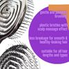 Nascita Pro 3D Flexi Control Opening Combing Hair Brush Silver - 35