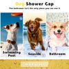 PATTEPOINT Adjustable Bath Cap Waterproof Ear & Eye Protection Visible Dog Shower Cap