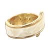 Flower Ring HTC0045-WH Tail Clutch (Sizeless), Marble Parts, White