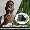 2 Pack Bamboo Toothbrushes Biodegradable Soft Medium Charcoal Bristles