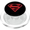Superman Red on Black Shield PopSockets PopGrip for MagSafe