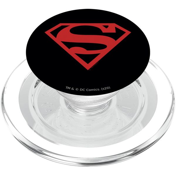 Superman Red on Black Shield PopSockets PopGrip for MagSafe