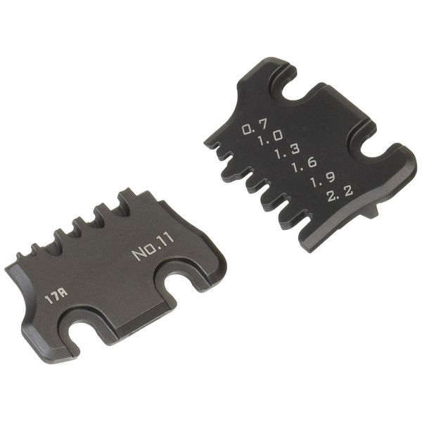 die Plate Set (Size S) for The ENGINEER Handy Crimp Tool. ENGINEER pad-11s,Black