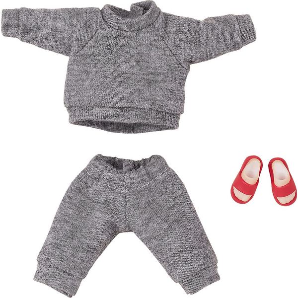 Good Smile Company Nendoroid Doll: Sweatshirt and Sweatpants (Gray) Outfit Set