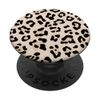 Nude Almond Tan Pure Beige Leopard Print Cheetah Pattern PopSockets Adhesive PopGrip