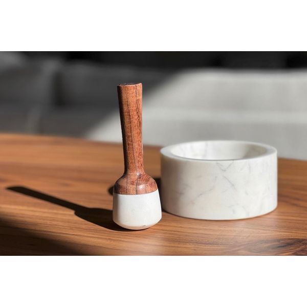 Marble Mortar & Pestle