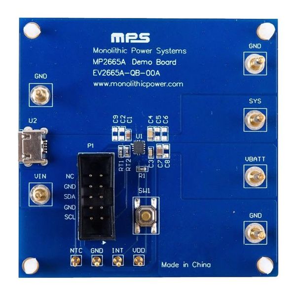 EVAL BOARD, LI-ION/POLY BATTERY CHARGER, Analog Development Kits (EV2665A-QB-00A) Pack of 1