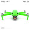 Wrapgrade Main Unit Skin DJI Compatible with DJI Air 2S (NEON GREEN)