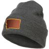 e4Hats.com Montana State Map Embroidered Long Beanie - Dk Grey OSFM