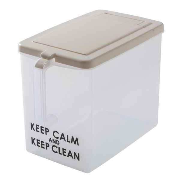 Heiwa Industry Stocker with Handle, Deep Type, Clear