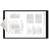 11x17 Clipboard Acrylic Panel Featuring a Jumbo Board Clip Black