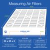 Air Bear 20x25x5 (4 7/8) AC Filter Replacement MERV 13 Plus Carbon 2 Pack
