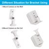 VIEWZONE Wall Mount Bracket Compatible with Ring Spotlight Cam Plus/Pro, Adjustable Mounting Bracket Camera Holder, Replacement Camera Bracket for Better View Angle, 1-Pack, White