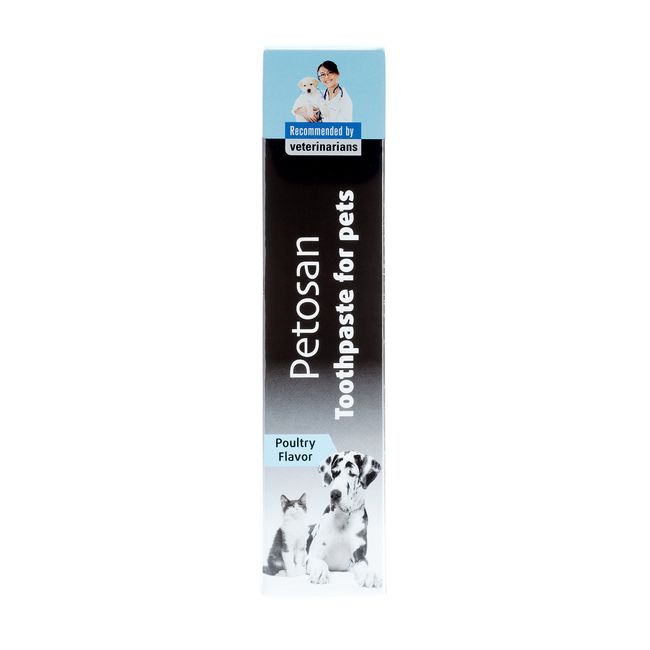 Petosan Toothpaste for Dogs, Anti-Tartar Poultry Flavor Oral Cleaner