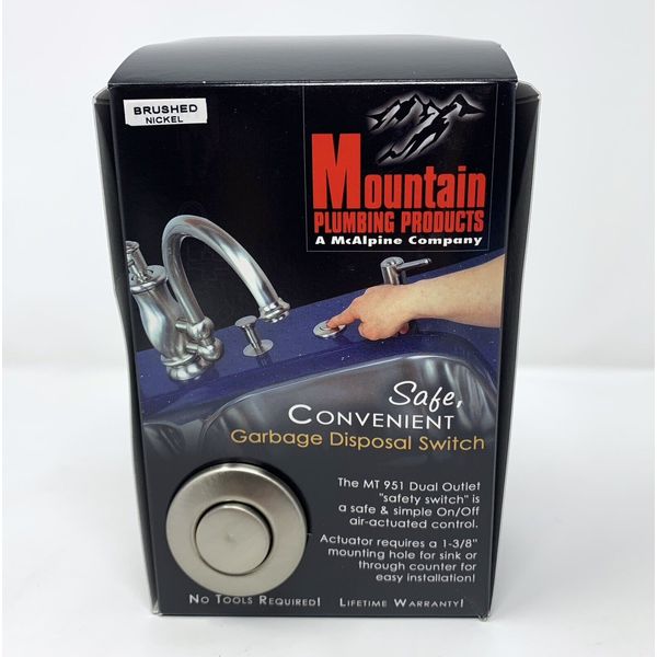 Mountain Plumbing MT951 Round "Classic Touch" Waste Disposal Air Switch *READ*