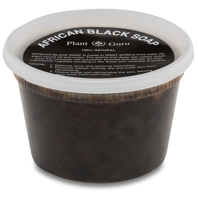 Raw African Black Soap Paste 1 lb. 100% Pure Natural Organic Face Body Wash