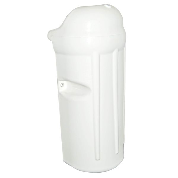 TAYLOR MADE PRODUCTS 7" x 17" White Dock Post Bumper with Inflation Valve, Slides Over 1.5" Dock Pipe, Protects Boats, Made in the USA - 2020108507