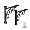 Shelf Brackets,10 inch 2 Pcs Wall Mounted Shelving Bracket