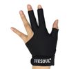 CUESOUL Left Hand Billiard Glove Black-Size L