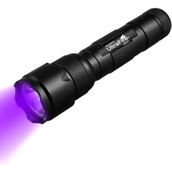 Ultrafire Uv Blacklight Flashlight 30X Brighter Adjustable Zoom Pet Urine Det...