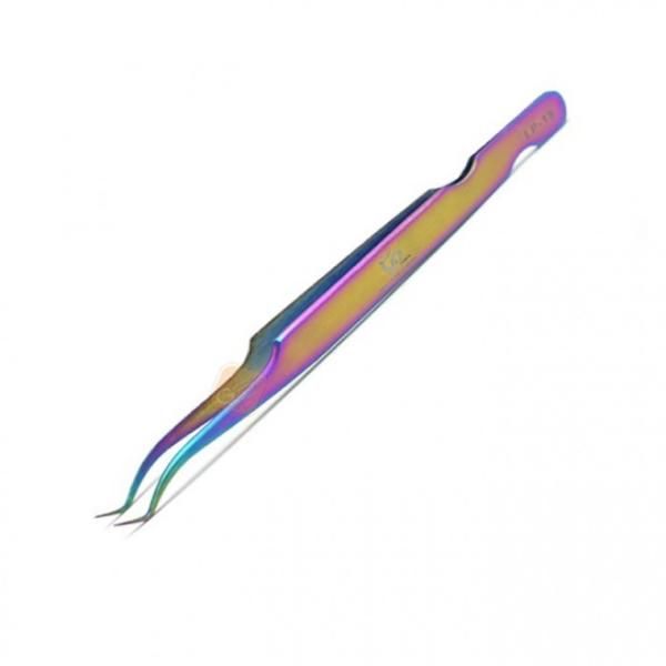 LP15 Rainbow Precision Eyelash Tweezers Tweezer Tweezers Plastic Model