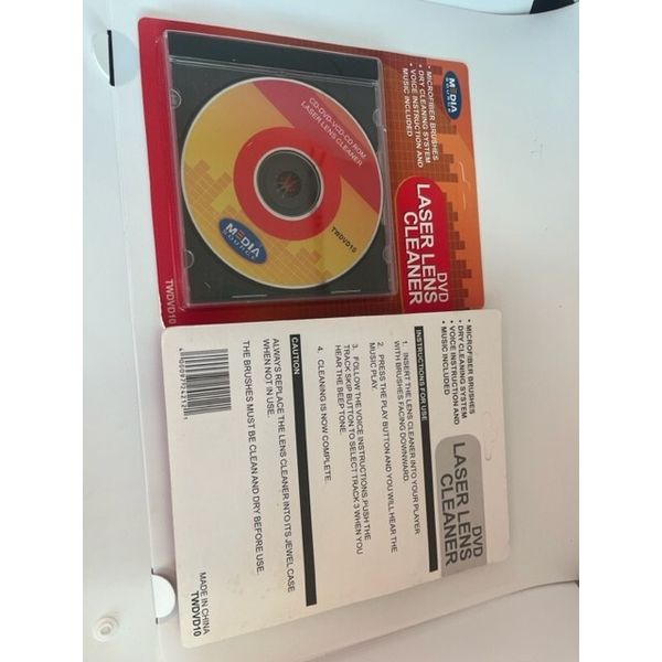 2 PCS MEDIA SOURCE NEW CD/DVD/VCD/CD-ROM LASER LENS CLEANER TWDVD10