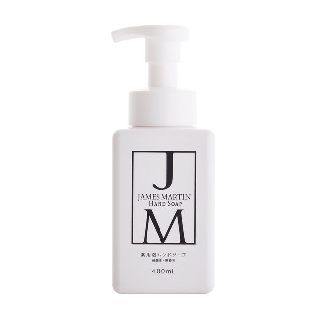 James Martin Medicated Foaming Hand Soap, Unscented, 13.5 fl oz (400 ml)