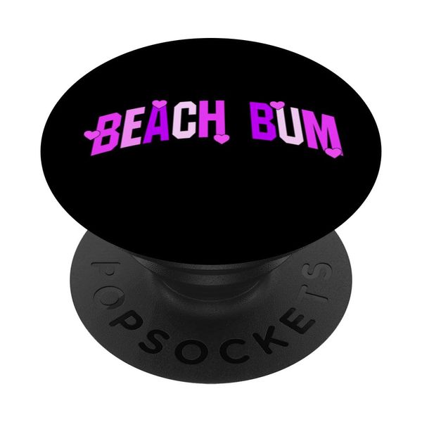 Beach Bum Heart Relax Sun Chill Ocean PopSockets Adhesive PopGrip