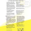 PLC Computer Emergency Light Battery Fits CUSTOM-107 Matt Pack A06B-6114-K504