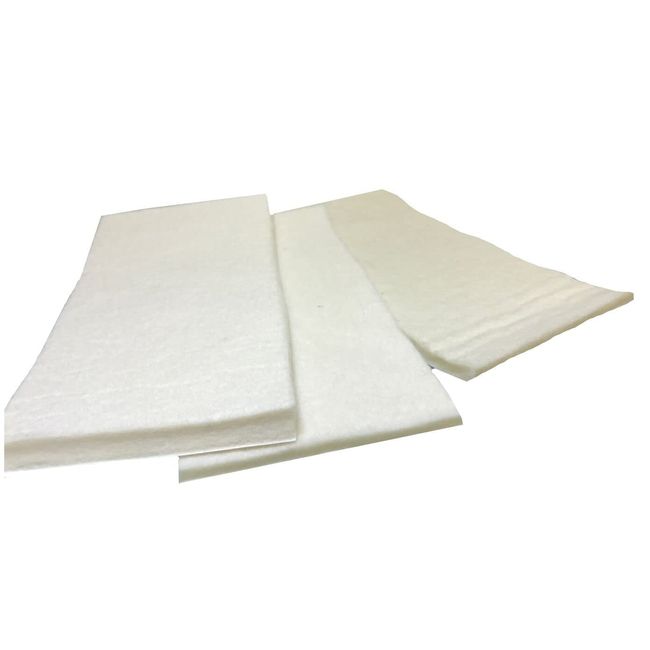 Hapla Chiropody Podiatry Felt Hypoallergenic semi Compressed 7mm Multiples (2 x (22 x 22.5cm)), White