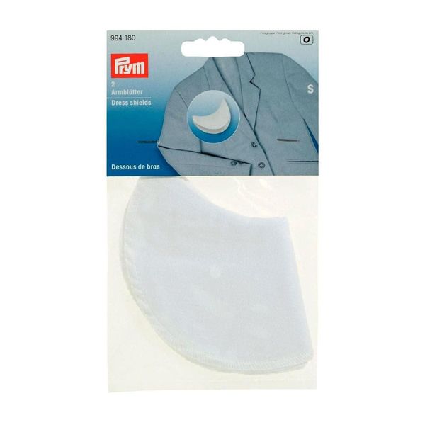 Prym Dress Shields Size S White 100% Cotton