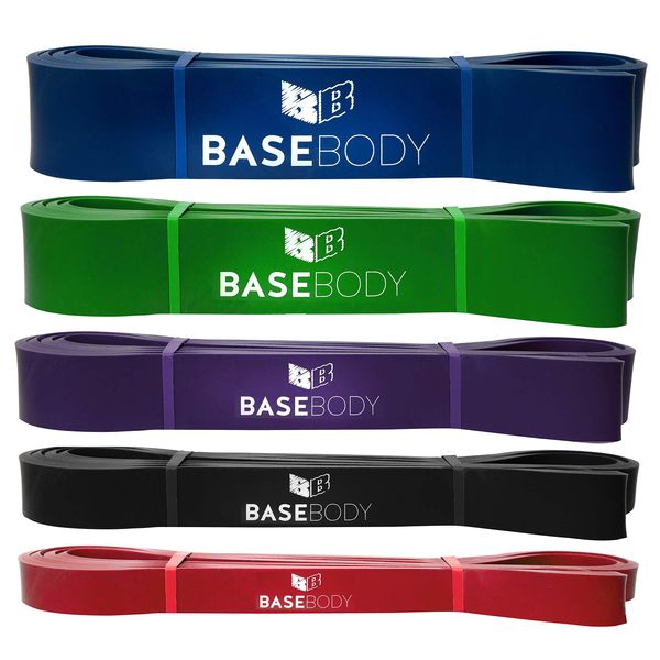 BaseBody® Pull Up Band - Resistance Band - Powerlifting - Assisted Pull Ups - Mobility (Purple)