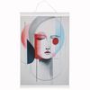 Solid Wood Magnetic Picture Frame, Hanger with Strong Magnets, White A4, 31cm