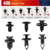 Nilight 400PCS Car Retainer Clips 6-10mm Expansion Screws Replacement Kit