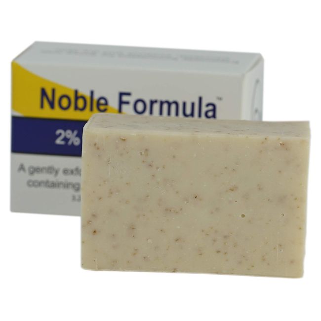 Noble Formula 2% Pyrithione Zinc (ZnP) Vegan Mango, Cocoa Butter, Olive Oil Bar Soap, 3.25 oz Each, (3 Bars in 1 Box), Total 9.75 oz