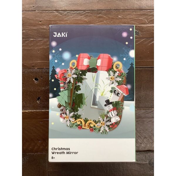 JAKI CHRISTMAS WREATH MIRROR BUILDING BLOCKS CONSTRUCTION SET NEW